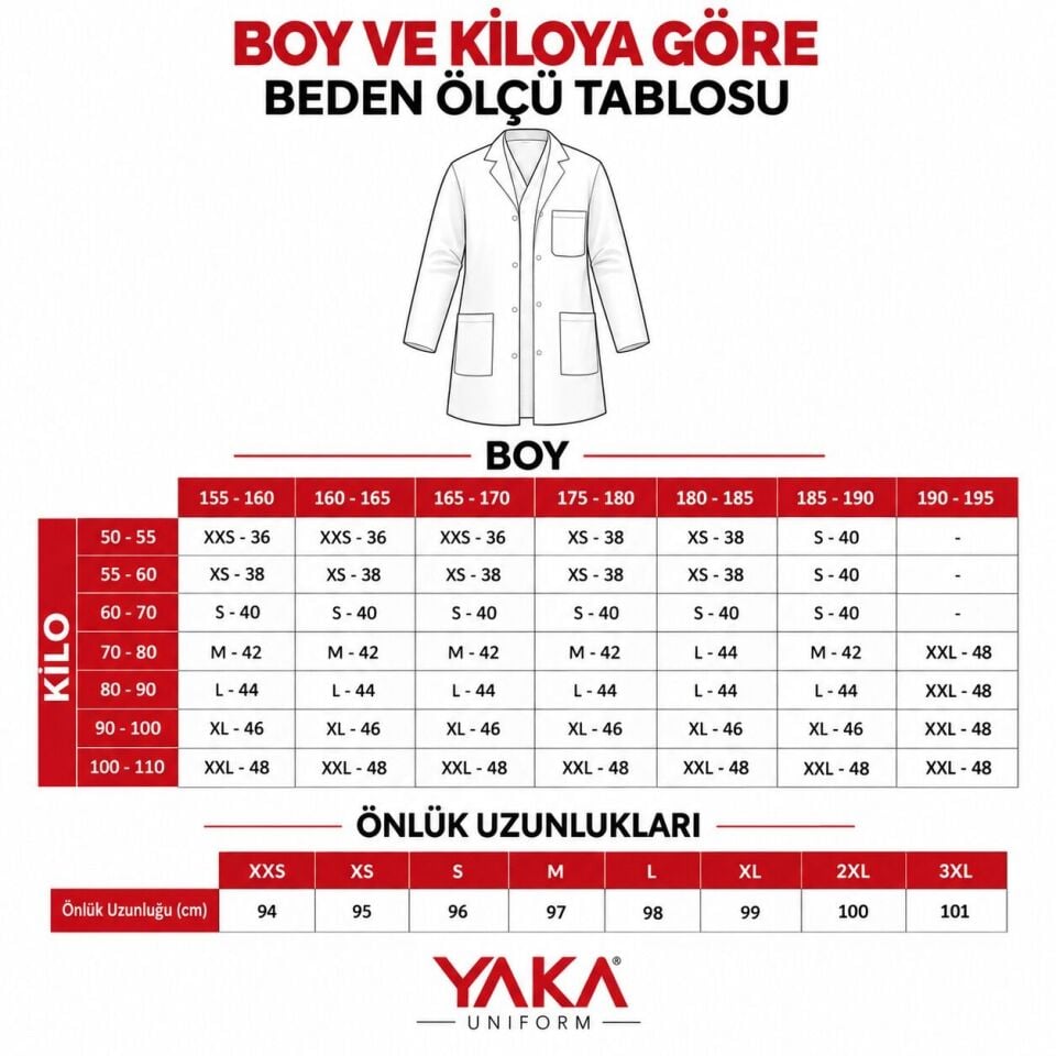 Öğretmen Önlüğü Kadın Beyaz Alpaka MEB Armalı (HAKİM YAKA)