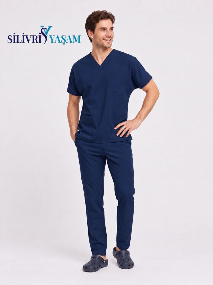 YAŞAM - ERKEK SCRUBS LACİVERT